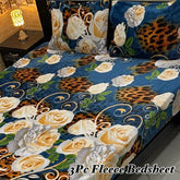 Fleece Bedsheet King Size-3Pcs-Design-614